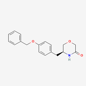 (5S)-5-{[4-(Benzyloxy)phenyl]methyl}morpholin-3-one