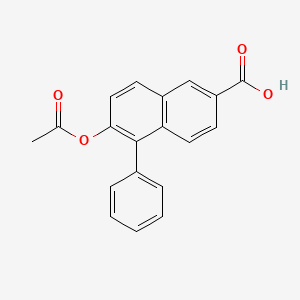 6-(Acetyloxy)-5-phenylnaphthalene-2-carboxylic acid