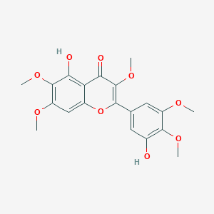 molecular formula C20H20O9 B1256036 5,3'-Dihydroxy-3,6,7,4',5'-pentamethoxyflavone 