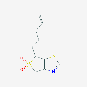 6-(Pent-4-en-1-yl)-4,6-dihydro-5H-5lambda~6~-thieno[3,4-d][1,3]thiazole-5,5-dione