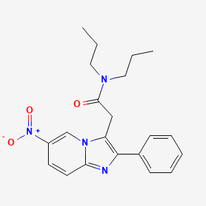 2-(6-Nitro-2-phenyl-imidazo[1,2-a]pyridin-3-yl)-N,N-dipropyl-acetamide