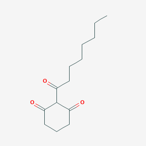 molecular formula C14H22O3 B1256040 2-Octanoylcyclohexane-1,3-dione 