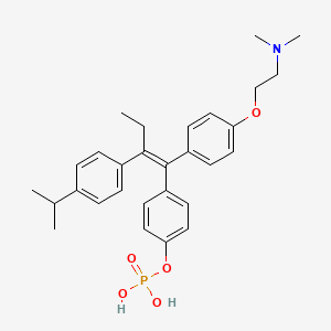 molecular formula C29H36NO5P B1256041 Miproxifen phosphate 