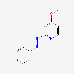 molecular formula C12H11N3O B12560466 4-Methoxy-2-[(E)-phenyldiazenyl]pyridine CAS No. 182490-37-5