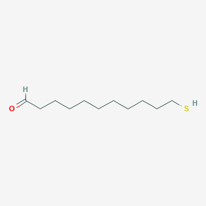 molecular formula C11H22OS B12560484 11-Sulfanylundecanal CAS No. 144314-69-2