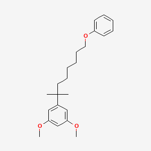 Benzene, 1-(1,1-dimethyl-7-phenoxyheptyl)-3,5-dimethoxy-