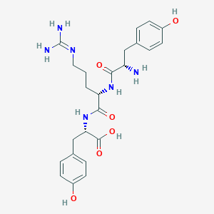 molecular formula C24H32N6O6 B12560490 Tyr-Arg-Tyr CAS No. 194877-06-0