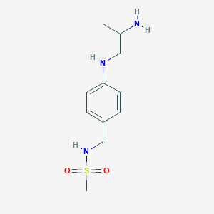 molecular formula C11H19N3O2S B12560498 N-({4-[(2-Aminopropyl)amino]phenyl}methyl)methanesulfonamide CAS No. 192775-40-9