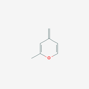 molecular formula C7H8O B12560546 2-Methyl-4-methylidene-4H-pyran CAS No. 144486-69-1