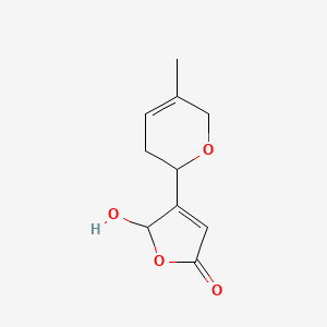 2(5H)-Furanone, 4-(3,6-dihydro-5-methyl-2H-pyran-2-yl)-5-hydroxy-