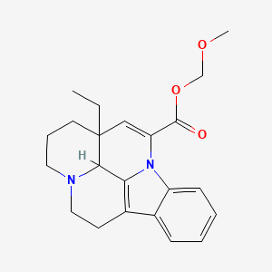 Methoxymethyl 15-ethyl-1,11-diazapentacyclo[9.6.2.02,7.08,18.015,19]nonadeca-2,4,6,8(18),16-pentaene-17-carboxylate