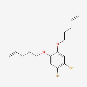 molecular formula C16H20Br2O2 B12560587 1,2-Dibromo-4,5-bis[(pent-4-en-1-yl)oxy]benzene CAS No. 219793-11-0