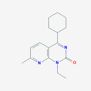 Pyrido[2,3-d]pyrimidin-2(1H)-one, 4-cyclohexyl-1-ethyl-7-methyl-