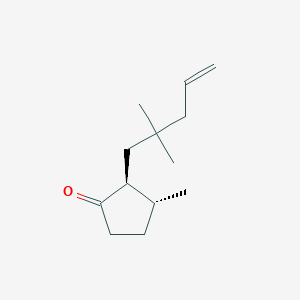 Cyclopentanone, 2-(2,2-dimethyl-4-pentenyl)-3-methyl-, trans-