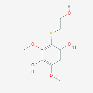 2-[(2-Hydroxyethyl)sulfanyl]-3,5-dimethoxybenzene-1,4-diol