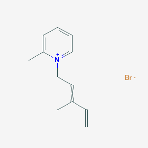 2-Methyl-1-(3-methylpenta-2,4-dien-1-yl)pyridin-1-ium bromide