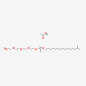 Acetic acid;2-[2-[2-[2-[2-(14-methylpentadecoxy)propoxy]ethoxy]ethoxy]ethoxy]ethanol