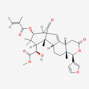 molecular formula C32H40O9 B1256064 Swietenine 