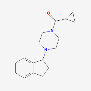 molecular formula C17H22N2O B12560641 Cyclopropyl[4-(2,3-dihydro-1H-inden-1-yl)piperazin-1-yl]methanone CAS No. 185677-17-2