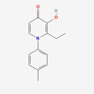 4(1H)-Pyridinone, 2-ethyl-3-hydroxy-1-(4-methylphenyl)-