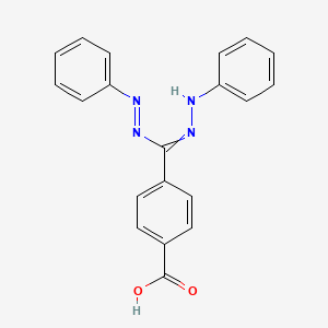 4-{[(E)-Phenyldiazenyl](2-phenylhydrazinylidene)methyl}benzoic acid