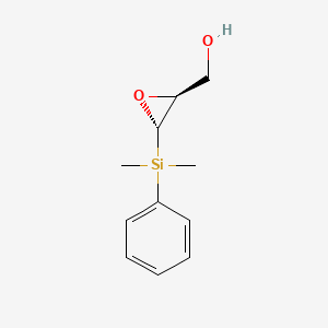 Oxiranemethanol, 3-(dimethylphenylsilyl)-, (2S,3S)-