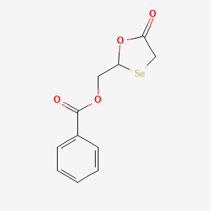 1,3-Oxaselenolan-5-one, 2-[(benzoyloxy)methyl]-