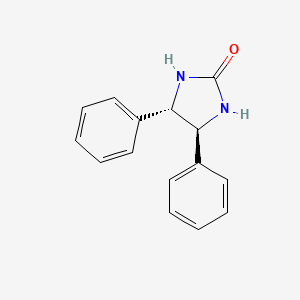 molecular formula C15H14N2O B12560655 2-Imidazolidinone, 4,5-diphenyl-, (4S,5S)- CAS No. 191599-79-8