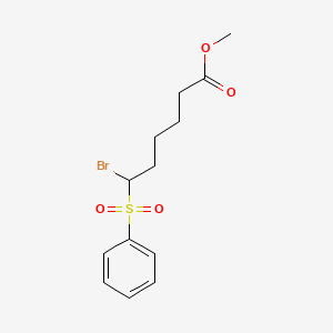 Methyl 6-(benzenesulfonyl)-6-bromohexanoate