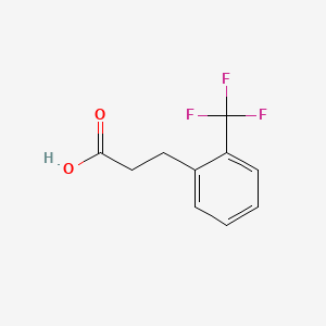 molecular formula C10H9F3O2 B1256070 3-[2-(Trifluoromethyl)phenyl]propanoic acid CAS No. 94022-99-8