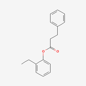 molecular formula C17H18O2 B12560701 2-Ethylphenyl 3-phenylpropanoate CAS No. 143647-24-9