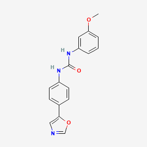 N-(3-Methoxyphenyl)-N'-[4-(1,3-oxazol-5-yl)phenyl]urea