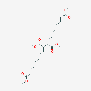 molecular formula C24H42O8 B12560734 1,8,9,16-Hexadecanetetracarboxylic acid, tetramethyl ester CAS No. 144190-29-4