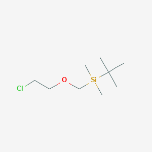 molecular formula C9H21ClOSi B12560742 Tert-butyl[(2-chloroethoxy)methyl]dimethylsilane CAS No. 188835-53-2