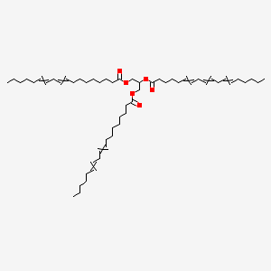 molecular formula C57H96O6 B12560746 (3-Octadeca-9,12-dienoyloxy-2-octadeca-6,9,12-trienoyloxypropyl) octadeca-9,12-dienoate 