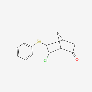 6-Chloro-5-(phenylselanyl)bicyclo[2.2.1]heptan-2-one