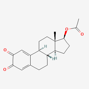 Estra-1(10),4-diene-2,3-dione, 17-(acetyloxy)-, (17beta)-