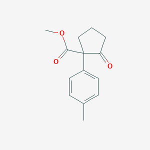 molecular formula C14H16O3 B12560785 Methyl 1-(4-methylphenyl)-2-oxocyclopentane-1-carboxylate CAS No. 189083-40-7