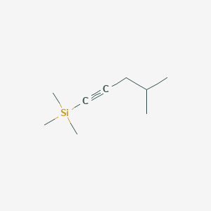 molecular formula C9H18Si B12560821 Trimethyl(4-methylpent-1-yn-1-yl)silane CAS No. 166387-65-1