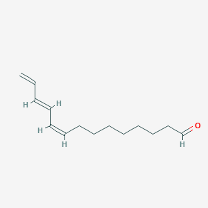 molecular formula C14H22O B1256083 9Z,11E,13-Tetradecatrienal 