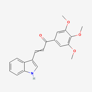 3-(1H-indol-3-yl)-1-(3,4,5-trimethoxyphenyl)prop-2-en-1-one