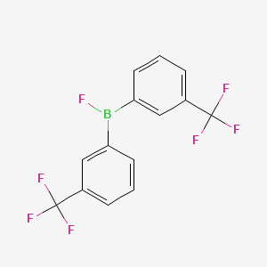 molecular formula C14H8BF7 B12560851 Fluorobis[3-(trifluoromethyl)phenyl]borane CAS No. 144364-26-1