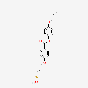 4-Butoxyphenyl 4-{3-[hydroxy(dimethyl)silyl]propoxy}benzoate