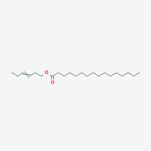 molecular formula C22H42O2 B12560878 hex-3-enyl hexadecanoate CAS No. 233666-03-0