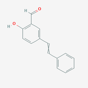 2-Hydroxy-5-(2-phenylethenyl)benzaldehyde