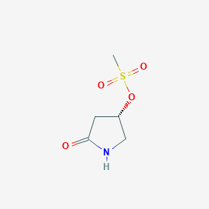 2-Pyrrolidinone, 4-[(methylsulfonyl)oxy]-, (4S)-