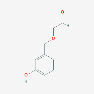 molecular formula C9H10O3 B12560907 [(3-Hydroxyphenyl)methoxy]acetaldehyde CAS No. 143536-49-6