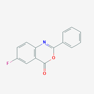 molecular formula C14H8FNO2 B12560919 4H-3,1-Benzoxazin-4-one, 6-fluoro-2-phenyl- CAS No. 170301-01-6