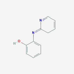 molecular formula C11H10N2O B12560953 2-[(E)-(Pyridin-2(3H)-ylidene)amino]phenol CAS No. 143113-38-6