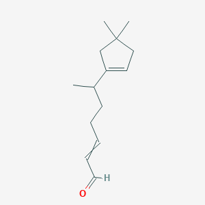 6-(4,4-Dimethylcyclopent-1-en-1-yl)hept-2-enal